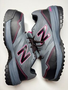 New Balance 589 Women’s Work Shoes Gray/Pink – Composite Toe – Size 10